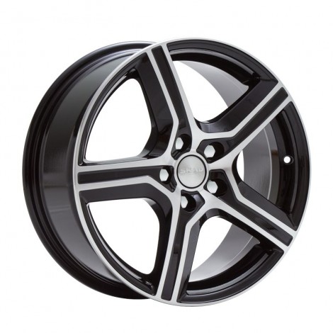 Skad Drive 6,5x17 5x108 D60,1 ET45 (Black Glossy Polished (AL))