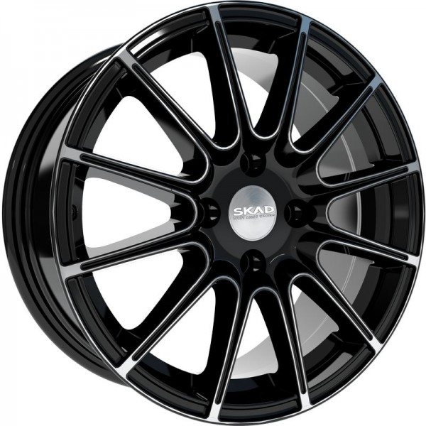 Skad Le Mans 7,5x17 5x112 D57,1 ET43 (Black Glossy Polished (AL))