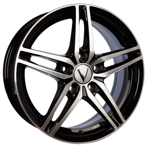 Vector B219 6,5x16 5x108 ET50 D63,35 (Black Polished)