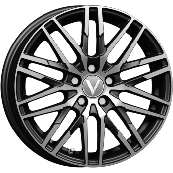 Vector B229 6x16 4x100 ET50 D60,1 (Black Polished)